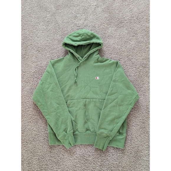 Champion Other - Champion Reverse Weave Hoodie Mens Medium Green Pullover Y2K
